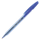 Ручка шариковая автоматическая BIC "Cristal Clic", корпус тонированный, СИНЯЯ, узел 1 мм, линия пись