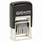Нумератор автомат 6 разр. 3мм, 15*33мм, пластик, GRM 4836