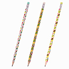 Карандаш ЮНЛАНДИЯ "ФРУКТЫ", HB, с ластиком, заточ.