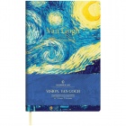 Ежедневник недатир. А5, 136л., кожзам, Greenwich Line "Vision.VanGogh", тон. блок, зол. срез