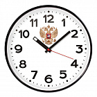 Часы настенные TROYKA 77770732 круг, белые, черная рамка, 30,5?30,5?4 см