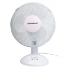 Вентилятор настольный SONNEN «Desk Fan», d=23 см, 25 Вт, 2 скоростных режима, белый/cерый