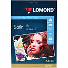 Бумага Lomond, А4 для стр. принтеров 270г/м2 (20л) сатин