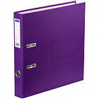 Папка регистратор 50 мм OfficeSpace бумвинил, с карманом фиолетовая