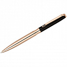 Ручка шариковая Delucci синяя, 1,0мм, корпус черный/золото, поворот., подар. уп.