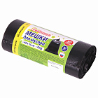 Пакет д/мусора  30л  7мкм, Любаша, рулон 30шт, ПНД, 48*55см, черные