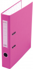 Папка регистратор 50 мм Ламарк ПВХ с уголком, розовая