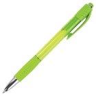 Ручка шариковая автоматическая с грипом BRAUBERG SUPER, СИНЯЯ, корпус зеленый, пишущий узел 0,7 мм,