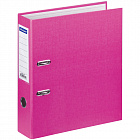Папка регистратор 70 мм OfficeSpace бумвинил с карманом розовая