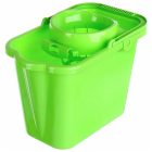 Ведро с отжимом 9,5л пластик, IDEA, зеленый, (моп 602584,-585)