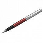 Ручка Паркер перьевая "Jotter Kensington Red CT", корпус красный, детали из нержавеющей стали, синяя