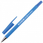Ручка Брауберг "Capital blue", синяя, корпус soft-touch голубой