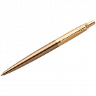 Ручка Паркер Jotter Premium West End Brushed Gold шарик. синяя, 1,0мм, кнопочный механизм