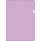 Папка-уголок Berlingo "Starlight", А4, 180мкм, прозрачная фиолетовая, индив. ШК