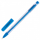 Ручка на масл. основе ЮНЛАНДИЯ "STAR", синяя, прозрачная, 0,7мм