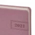 Ежедневник датир. 2021 А5 Брауберг "Imperial", кожзам, розовый