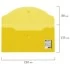 Папка с кнопкой Евро Брауберг 250*135мм желтая, 0,15мм