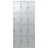 Шкаф металлический для сумок ПРАКТИК "LS-34" 12 секций, 1830х850х500 мм, 44 кг, разборный