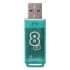 Флэш диск 8GB Smart Buy Glossy, USB 2.0, зеленый