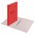 Скоросшиватель картонный мелованный BRAUBERG, гарантированная плотность 360 г/м2, красный, до 200 ли