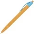 Ручка шариковая масляная автоматическая BRAUBERG "FRUITY RX", СИНЯЯ, soft-touch, узел 0,7 мм, линия