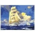 Картина по номерам А3, Остров сокровищ "ПАРУСНИК", с акрил. красками, картон, кисть