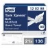 Полотенце бум. 136шт, TORK Advanced, 2-сл, белое, 21х34