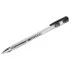 Ручка гел черная Стафф корпус прозрачный, хром, узел 0,5 мм