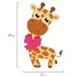 Набор для творчества "Аппликация из фетра", "Жираф", основа 20х15 см, ЮНЛАНДИЯ