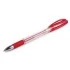Ручка гел красная Брауберг "Geller", с гриппером, игольчатый, 0,5мм