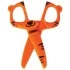 Ножницы детские ПИФАГОР "Тигренок", 120 мм, с безопасными пласт. лезвиями, оранжевые, карт. упак