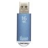 Флэш диск 16GB Smart Buy "V-Cut" USB 2.0, метал. корпус, синий