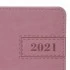 Ежедневник датир. 2021 А5 Брауберг "Imperial", кожзам, розовый