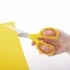 Ножницы BRAUBERG "Original", 185 мм, оранжево-желтые, ребристые резиновые вставки