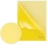 Папка-уголок жесткая BRAUBERG, желтая, 0,15 мм