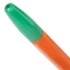 Ручка шариковая BRAUBERG "X-333 Orange", корпус оранжевый, зеленая