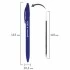 Ручка шариковая масляная автоматическая BRAUBERG "Delta", СИНЯЯ, soft-touch, 0,7 мм, линия 0,5 мм