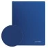 Папка с пластиковым скоросшивателем BRAUBERG "Office", синяя, до 100 листов, 0,5 мм