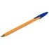 Ручка шариковая STAFF Basic Orange BP-01, письмо 750 метров, СИНЯЯ, длина корпуса 14см, 1 мм, 143740