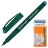 Ручка роллер Центропен, синяя, трехгранная, корпус зеленый, 0,5мм
