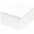 Блок для записей STAFF непроклеенный, куб 8х8х4 см, белый, белизна 90-92%
