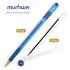 Ручка на масл. основе MunHwa "MC Голд", синяя, 0,7мм, грип, тонир.