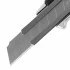 Нож канц. 18мм Брауберг "Metallic", роликовый фиксатор, резиновые вставки, металл
