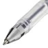 Ручка гел черная Стафф корпус прозрачный, хром, узел 0,5 мм