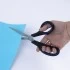 Ножницы BRAUBERG "Soft Grip", 190 мм, черно-синие, резиновые вставки, 3-х сторонняя заточка