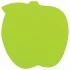 Блок самоклеящийся (стикеры), фигурный BRAUBERG, НЕОНОВЫЙ "Яблоко", 50 листов, зеленый, европодвес