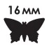 Дырокол фигурный "Бабочка", диаметр вырезной фигуры 16 мм, ОСТРОВ СОКРОВИЩ