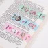 Закладки для книг с магнитом MEOW CATS, набор 6 шт., блестки, 25x196 мм, ЮНЛАНДИЯ