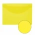 Папка с кнопкой А4 Юнландия, 180мкм, прозр. желтая