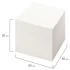 Блок для записей STAFF непроклеенный, куб 8х8х8 см, белый, белизна 70-80%